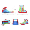 Action Air Inflatable Water slide with Triple Racing Lanes Blow Up Slide