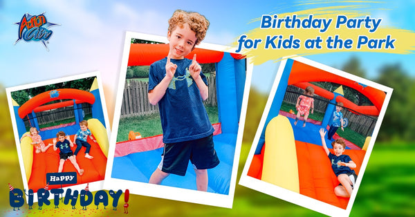 birthday party for kids at the backyark