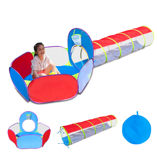2-in-1 Pop up Play Tent and Tunnel - Unleash Your Child's Imagination with Ease