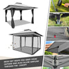 12x12 FT Gray | Portable and Spacious Outdoor Gazebo with UV Protection and Mesh Netting