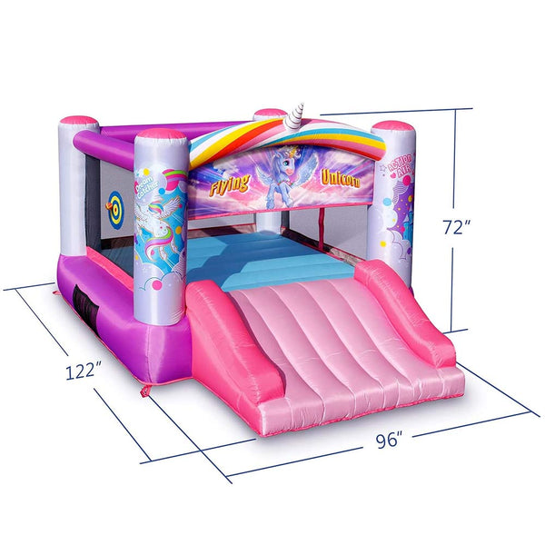 Action Air Flying Unicorn Jumping Castle - Used Like New