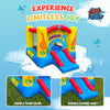 Action Air Inflatable Bounce House, Dinosaur Theme Bouncy Castle with Air Blower