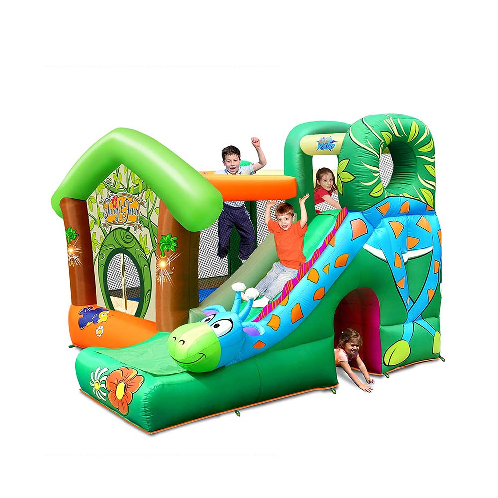 Action Air Bounce House Jungle Giraffe with Slide - Used Like New