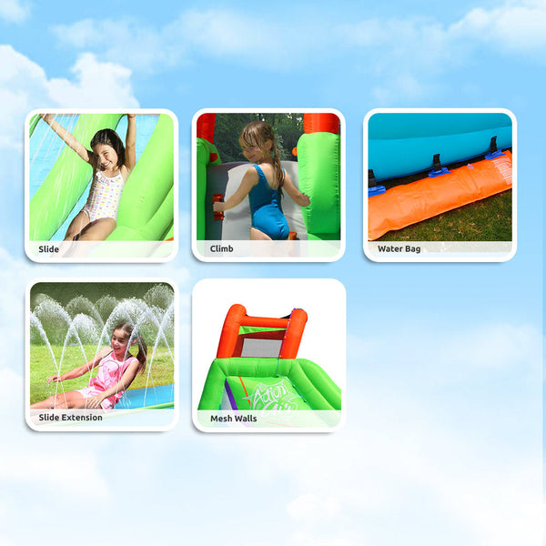 Action Air Inflatable Water Slide Double Lane Racing Ultimate