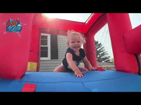 Action Air Bounce House with Slide and Big Bouncy Area