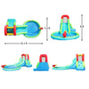 Action Air Inflatable Water Slide with Water Cannon & Splash Pool