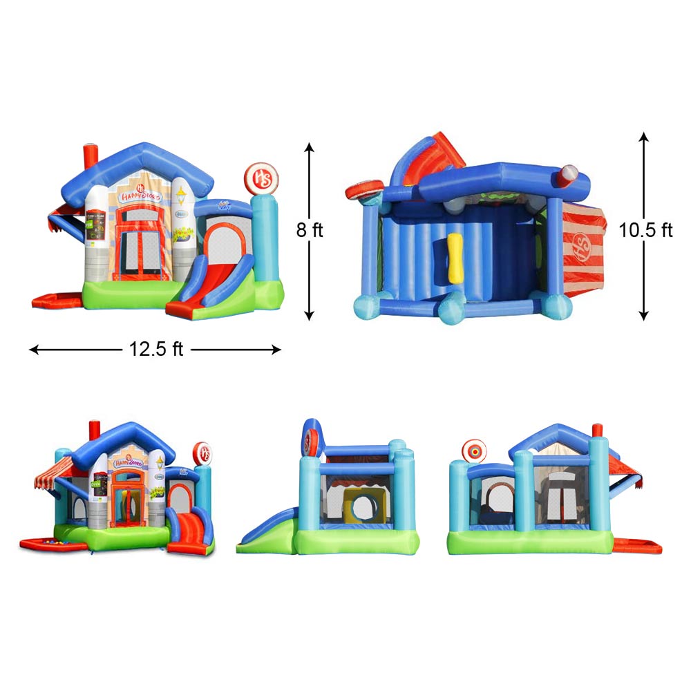 size of happy store outdoor bounce house
