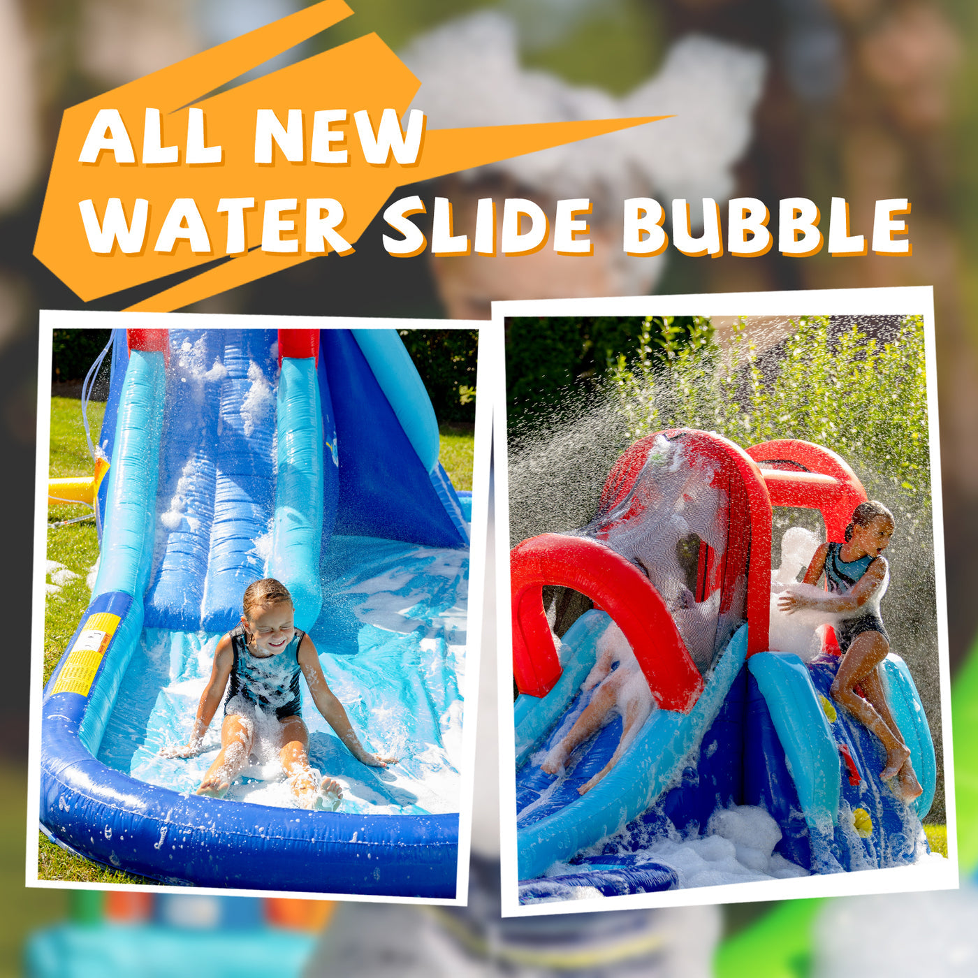new water slide bubble
