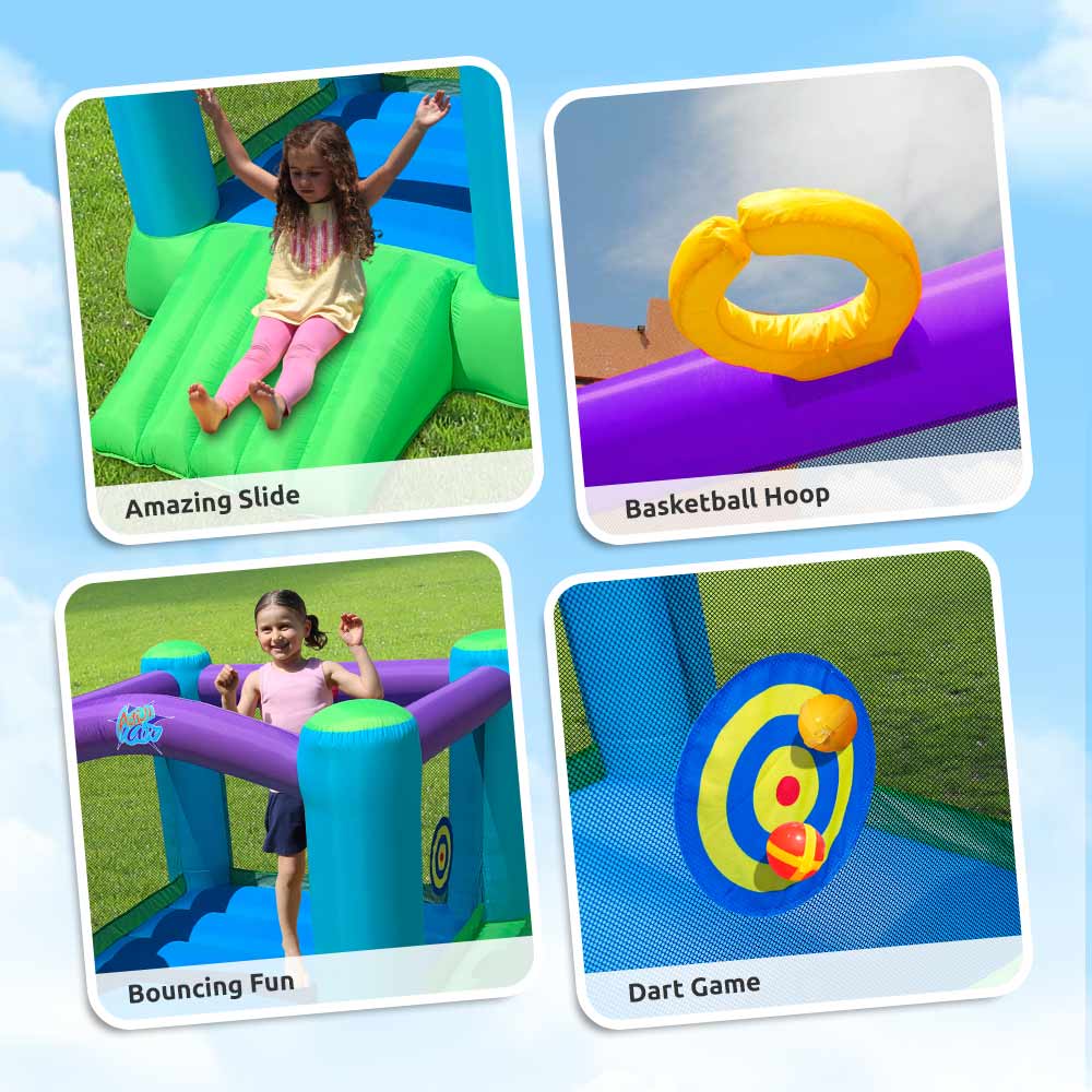 Action Air Bounce House Bouncy Castle with Blower for Indoor and Outdoor
