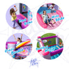 Action Air Pink Flying Unicorn Jumping Castle with Slide for Girls