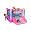 Action Air Pink Flying Unicorn Jumping Castle with Slide for Girls