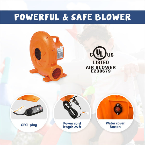 Action Air Blower with GFCI Plug for Inflatables