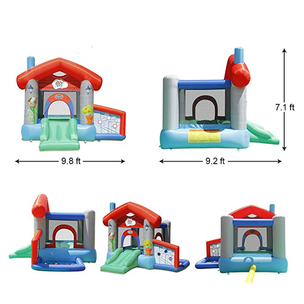 Action Air Happy House Jumping Castle with Slide