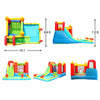 Action Air Inflatable Water Slide Bounce House with Pool and Water Cannons